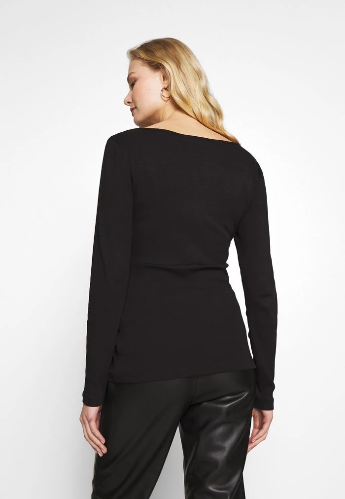 T-Shirt ANNA FIELD Anna Field Long Sleeved Top Noir Femme | PSH-8954918